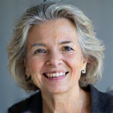 Happy senior client